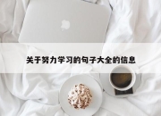 关于努力学习的句子大全的信息