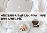 如何打造高效执行力团队的心得体会（四步打造高效执行团队心得）