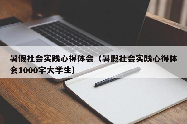 暑假社会实践心得体会（暑假社会实践心得体会1000字大学生）