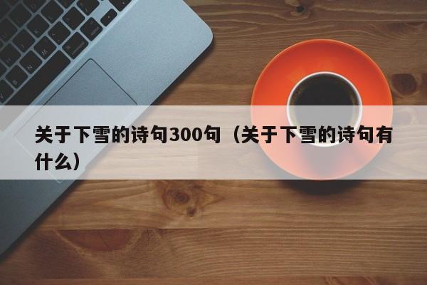 关于下雪的诗句300句（关于下雪的诗句有什么）